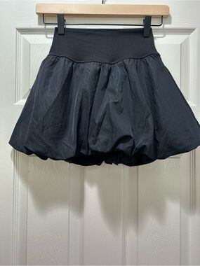 🎾🖤⛳️Offline by aerie Black Circle Skirt Skort with Bubble Hem⛳️🖤🎾